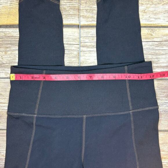Athleta Dark Grey High Waist Ribbed Leggings Womens Sz XS - Picture 3 of 9